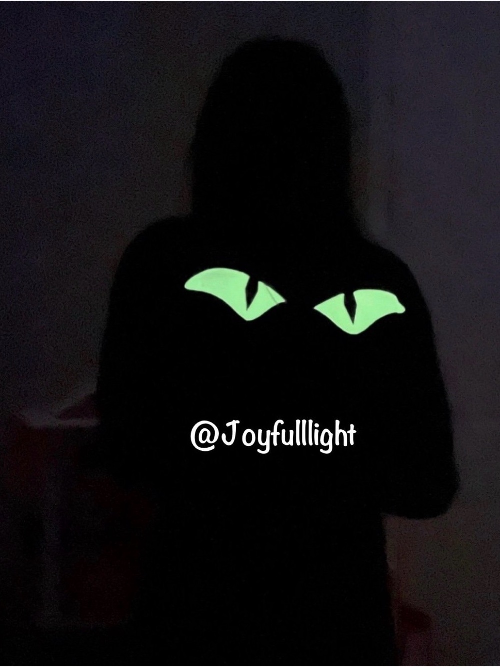 NWT (XL) VS PINK Halloween Glow in the Dark Cat Eye Campus Tee